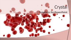  Presentation with blood cell - Presentation design having super macro scene with blood background and a lemonade colored foreground