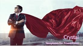  Presentation with super man - Presentation with super man - guardiance of your interests background and a tawny brown colored foreground