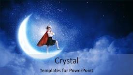  Presentation with superhero - Cool new theme with school age in superhero backdrop and a light blue colored foreground