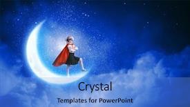  Presentation with superhero - Slide set consisting of school age in superhero background and a light blue colored foreground