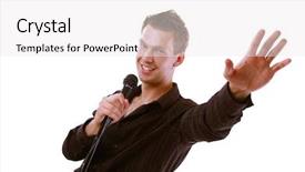  Presentation with rock star - Theme enhanced with super rock star background and a white colored foreground