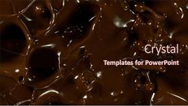  Presentation with hot chocolate - Slides with super-slow-motion-of-falling background and a wine colored foreground