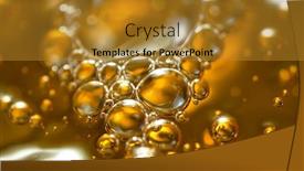  Presentation with splashing - Cool new PPT theme with super-slow-motion-shot backdrop and a gold colored foreground