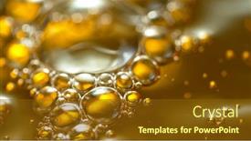  Presentation with splashing - Slides enhanced with super-slow-motion-shot background and a tawny brown colored foreground