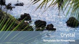  Presentation with sailing - Colorful slide set enhanced with super yatch - seascape image of people backdrop and a  colored foreground