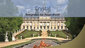  Presentation with royal - Colorful PPT layouts enhanced with superb-spain-royal-residence backdrop and a light blue colored foreground