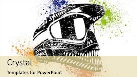  Presentation with vector - Presentation consisting of superbikes - helmet poster - rasterized vector background and a blonde colored foreground