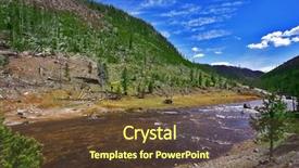  Presentation with yellowstone - Cool new theme with superficial gibbons river in yellowstone backdrop and a  colored foreground