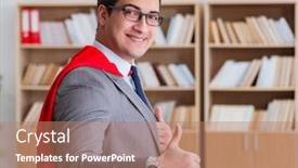  Presentation with fatherhood and working - Audience pleasing PPT theme consisting of superhero-businessman-working backdrop and a coral colored foreground