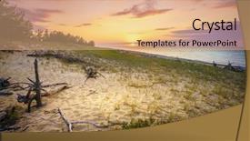  Presentation with sunset at venice beach palm - Audience pleasing presentation consisting of superior in whitefish point michigan backdrop and a coral colored foreground