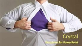  Presentation with superman - Beautiful presentation featuring superman backdrop and a violet colored foreground