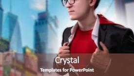  Presentation with super man - Colorful PPT layouts enhanced with supermancharacters - man with red cover backdrop and a  colored foreground