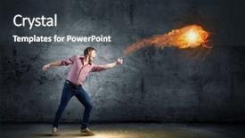  Presentation with magic - Audience pleasing presentation theme consisting of supernatural - young man in casual throwing backdrop and a dark gray colored foreground