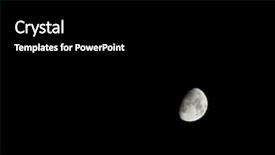  Presentation with moon - Audience pleasing PPT theme consisting of supernova - moon backdrop and a black colored foreground