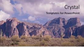  Presentation with arizona desert - Slide deck with superstition - arizona desert mountain landscape horizontal background and a light gray colored foreground