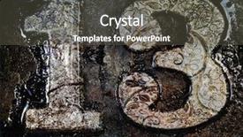  Presentation with spooky - Theme having superstition - grunge number 13 dirty spooky background and a dark gray colored foreground