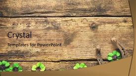  Presentation with superstition - PPT layouts with superstition - st patrick's day horseshoe background and a coral colored foreground