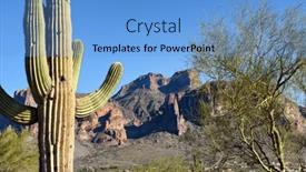  Presentation with superstition - Slide deck having superstition-mountains-seen-from-apache background and a light blue colored foreground