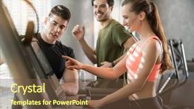  Presentation with treadmill - Slides featuring supervised by a professional personal background and a tawny brown colored foreground