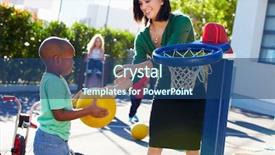  Presentation with elementary school career day and technology and black female teacher - Cool new presentation theme with supervising breaktime at elementary school backdrop and a  colored foreground