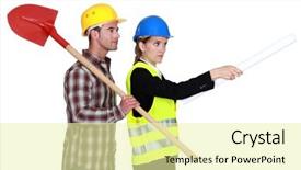  Presentation with work the word in your life - Slide set enhanced with supervising work on white background background and a blonde colored foreground