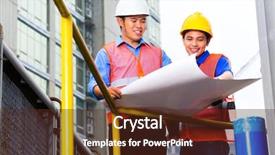  Presentation with building construction - Beautiful PPT theme featuring events - beautiful table set for some backdrop and a light gray colored foreground