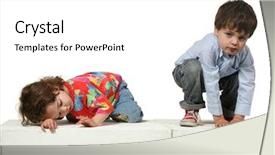  Presentation with birthday sister - Presentation theme having supine - portrait of a brother background and a white colored foreground