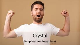  Presentation with tired - Audience pleasing PPT theme consisting of supine - portrait of a tired young backdrop and a coral colored foreground