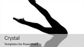  Presentation with halasana benefites - Beautiful PPT theme featuring suppl - beautiful caucasian tall woman ballet backdrop and a light gray colored foreground