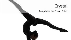 Presentation with yoga - Presentation theme with bright ideas blackbord design whit background and a black colored foreground