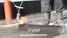  Presentation with bitumen - Colorful PPT layouts enhanced with colorful maple leaves and acorns on rustic wood backdrop and a gray colored foreground