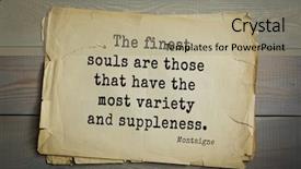  Presentation with philosopher - Presentation design consisting of suppl - top-100 french writer and philosopher background and a  colored foreground