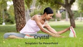  Presentation with eleanor and park - Slide deck enhanced with suppl - woman exercising in park background and a  colored foreground