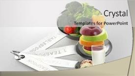  Presentation with supplement - Slide set with supplement - ideas for food and seasoning background and a light gray colored foreground