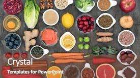  Presentation with ageing - Beautiful theme featuring supplementats - superfood to slow the ageing backdrop and a tawny brown colored foreground