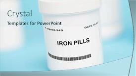  Presentation with iron deficiency - Presentation consisting of supplements-used-to-treat-iron background and a light blue colored foreground
