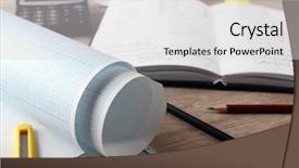  Presentation with mathematics - Amazing presentation theme having supplies and textbook on mathematics backdrop and a light gray colored foreground