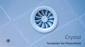  Presentation with exhibition - Audience pleasing slides consisting of supply-and-exhaust-ventilation-system backdrop and a light blue colored foreground