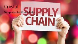 Presentation with lights - Audience pleasing PPT theme consisting of supply chain card with colorful backdrop and a red colored foreground