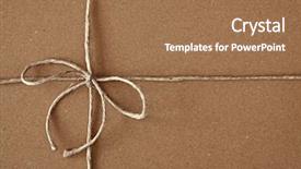  Presentation with box carton - Cool new slides with supply delivery - carton box post package backdrop and a  colored foreground