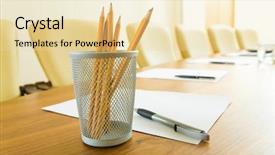  Presentation with plastic - Amazing PPT layouts having supply utilization - photo of pencils in plastic backdrop and a lemonade colored foreground