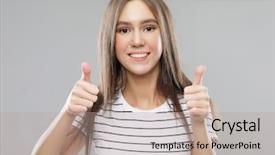  Presentation with respect - Colorful PPT theme enhanced with support and respect to someone backdrop and a coral colored foreground