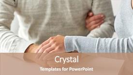  Presentation with neolithic age old - Cool new presentation theme with support charity care and people backdrop and a coral colored foreground