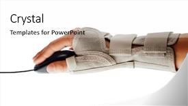  Presentation with carpal tunnel - Beautiful PPT theme featuring support for carpal tunnel syndrome backdrop and a white colored foreground