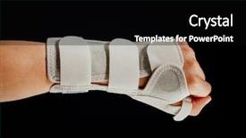  Presentation with carpal tunnel - Colorful PPT theme enhanced with support for carpal tunnel syndrome backdrop and a black colored foreground