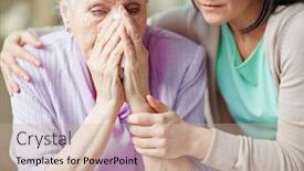  Presentation with supporting - PPT layouts featuring supporting-mother background and a soft green colored foreground