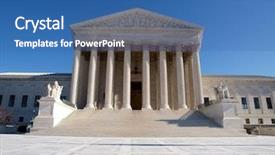  Presentation with federal court - Amazing presentation theme having supreme court building in washington backdrop and a  colored foreground