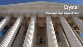  Presentation with supreme court - Presentation design having supreme court building in washington background and a gray colored foreground