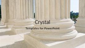  Presentation with united states supreme court - Colorful presentation theme enhanced with supreme court of united states backdrop and a soft green colored foreground