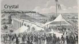  Presentation with journal - Cool new presentation theme with surance - old illustration of carpentras channel backdrop and a light gray colored foreground